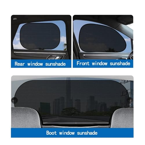 Parasol ventanilla coche pack de 5 piezas universales y plegables 3