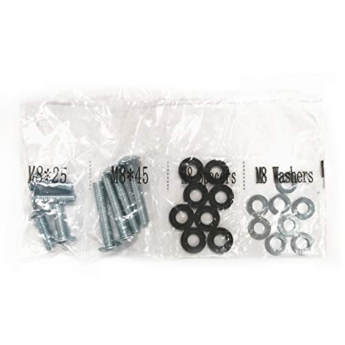 Usx Mount Tv Mounting Bolts-M8X 45Mm And M8 X 25Mm (4Pcs) Tv Mounting Screws Compatible For Samsung Tv With 2.5Mm Spacers & 8.5Mm Washer #TOP5