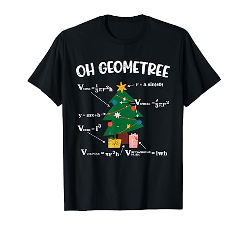 Matemáticas Geometrie Árbol de Navidad Navidad Camiseta