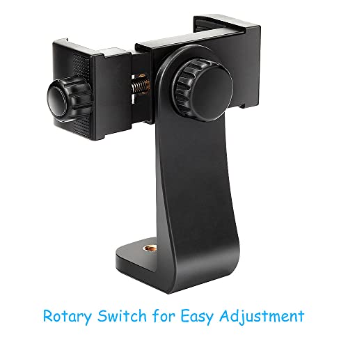 Vastar Smartphone Tripod Cell Phone Holder Mount Adapter, Fits Iphone, Samsung, And All Phones, Rotates Vertical And Horizontal, Adjustable Clamp #TOP5