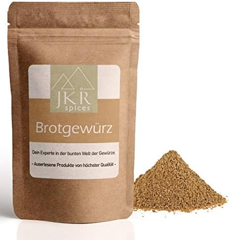 JKR Spices Brotgewürz 200g - CO² neutral Verpackt - fein gemahlene Brotgewürzmischung - Brot Gewürze zum Verfeinern von Brot, Brötchen und feinen Backwaren - Qualitäts Brotgewürze