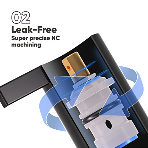 Phiestina BF15-1-MB 4 Inch 2 Handle Centerset Matte Black Lead-Free Modern Bathroom Faucet thumb #7