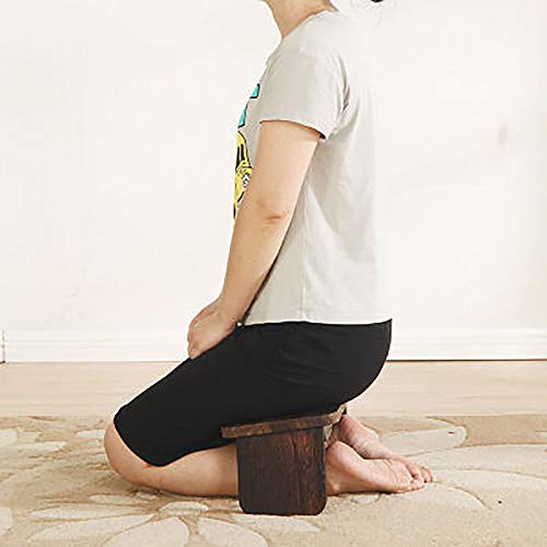 Gebetsbank Yoga Hocker aus Holz - Kniesitz Meditationsbank für Tiefe Meditation für Eine Gesunde Aufrechte Körperhaltung Cover