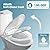 One Piece Toilet for Bathrooms Elongated Soft Close Seat, 17" ADA Chair Height, 360° TSUNAMI Dual Flush 0.8/1.28 GPF, WaterSense Certified, Modern Easy Clean Toilets for Small Space, 12'' Rough-In