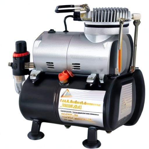 Compressore professionale per aerografo Universal I con avvio/arresto automatico, compressore per aerografo, silenzioso e a risparmio energetico! Con serbatoio a pressione da 3 litri
