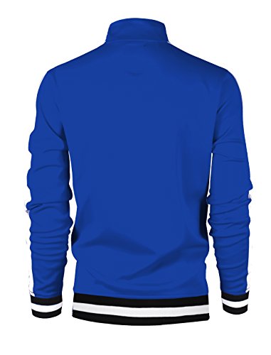 Image of SCREENSHOT-TRACK JACKET Mens Urban Hip Hop Premium Track Jacket - Slim Fit Side Taping Sportswear Urbanwear Streetwear Top