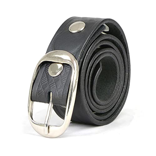 Image of Milwaukee Leather Men's Interchangeable Buckle Leather Belts | 1.5 inch Wide; Emblem Designed; Biker Culture Style; Everyday Wear; Premium Leather