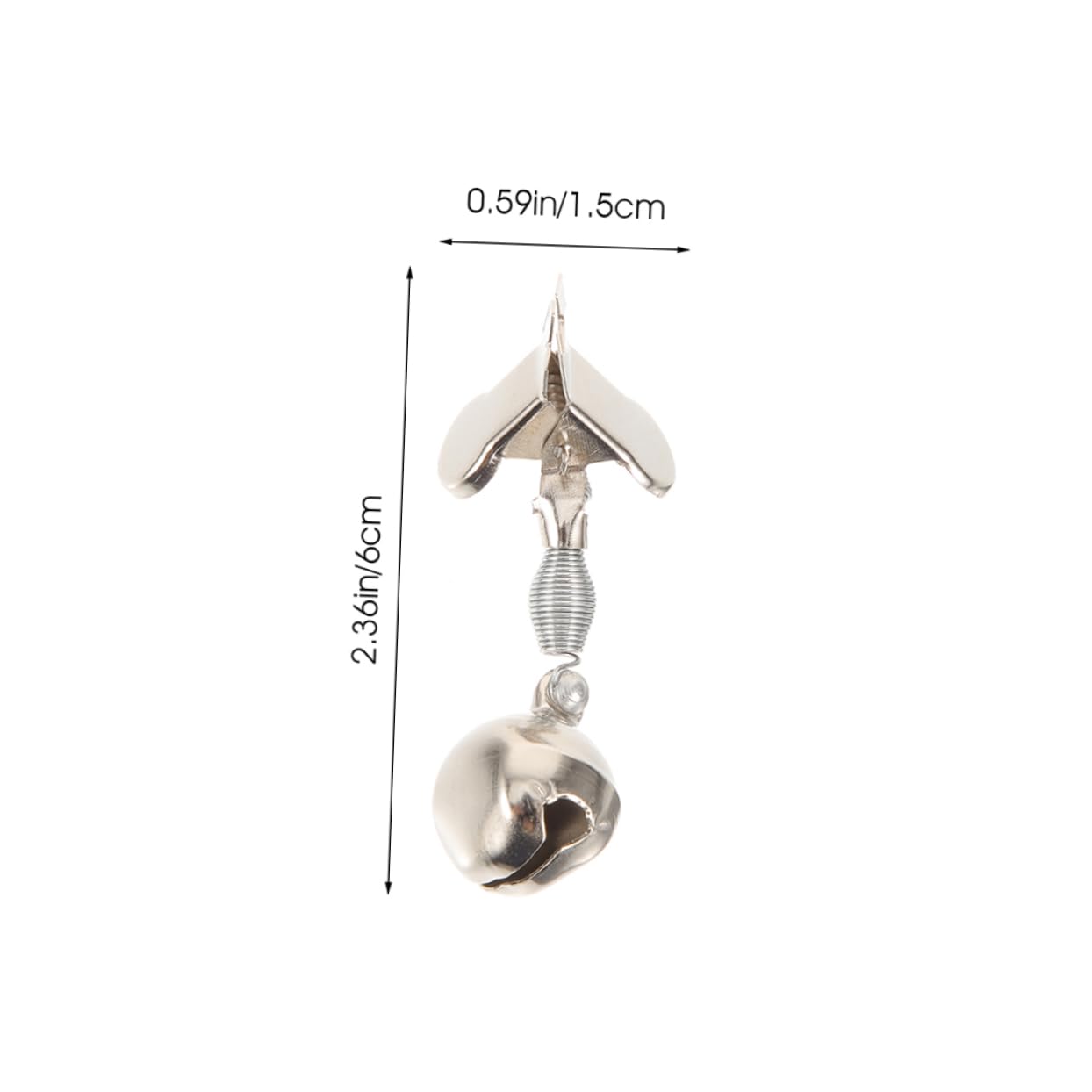 KESYOO Fishing Rod Bells 20pcs Metal Bait Alarm Bells Bite Alarms Fishing Supplies Outdoor Gadgets