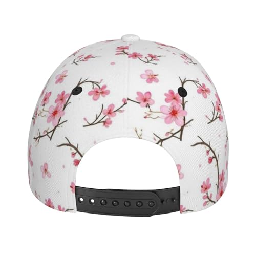 Gorra de béisbol unisex con estampado de flores miniatura 6