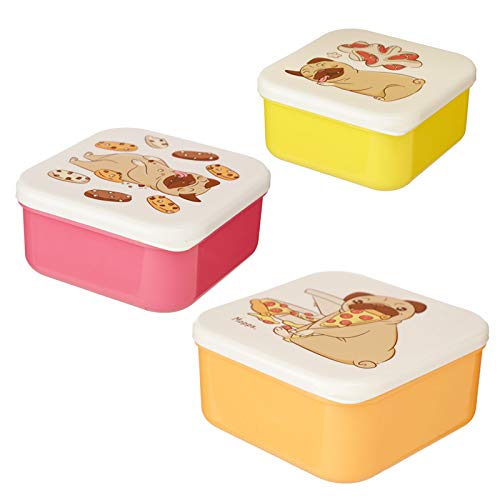 HoitoDeals Funny Design Lunch Boxes For Kids School, Office etc. (Set of 3) All Box are in different Size