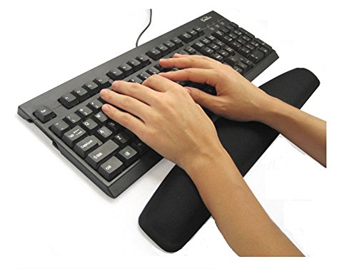 Preisvergleich Produktbild TRIXES Schwarze Handballenauflage mit Gel für PC-Tastatur