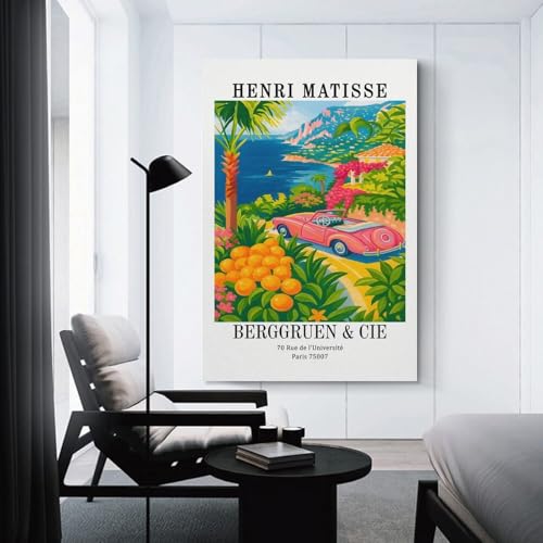 Tableau sur toile de décoration moderne salon et impression d'art mural floral 50x75