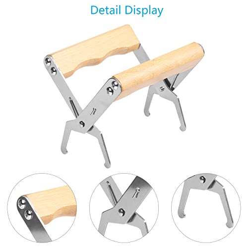 MONCAP 2 Stück Imkerei Bienenstock Schaber Bienenkorb Rahmen Griff Lifter mit Holzgriff Edelstahl Schaber Bienenstock… – Bild 7