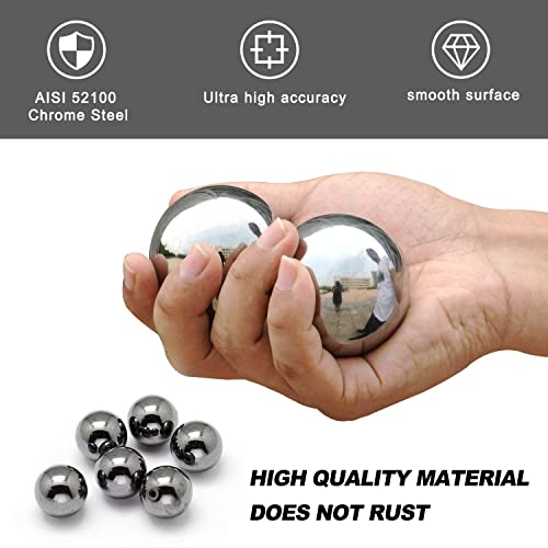 Image of 2 Pcs 1.75''inch Bearing Balls 45mm Paint Mixing Balls Bearing Steel Precision Balls 1-3 /4 inch