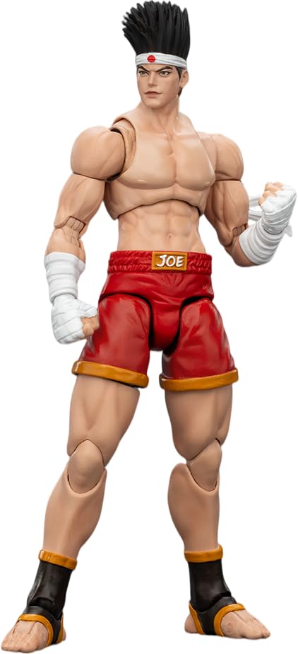 JOYTOY SNK The King of Fighters KOF '98UM Fatal Fury Team Joe Higashi Action Figure 1:18 Scale 4.6" Tall, Interchangeable Heads, Hands & Accessories โ image 1
