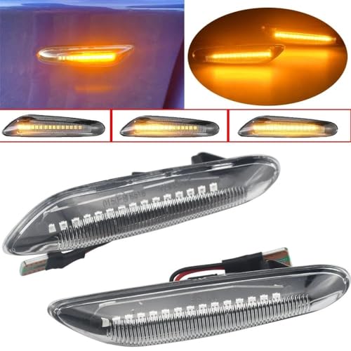 Indicador lateral LED para solucionar pilotos opacos en BMW E90 E60 E46 intermitente 7