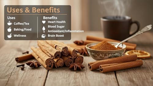 Image of Parshutara Farm Non Sri Lankan Cinnamon Powder 50g | Cassia Dalchini Powder | Aromatic Garam Masala Spice for Cooking