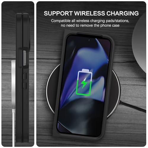 Coque Pixel 9 Pro translucide noire protection pliable mat - 7