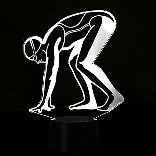 Lámpara Ilusión 3D Noche LED Cambio 7 Colores USB miniatura 5