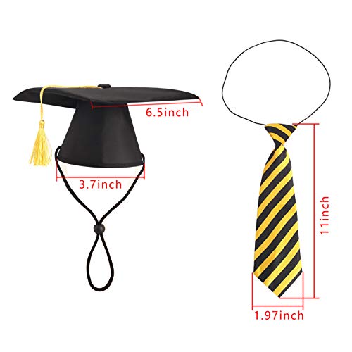 4 Pieces Pet Graduation Caps With Neck Tie Dogs Cats Graduation Hats For Small Medium Pet Costume Accessory Photography Props #TOP1