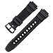 Resin Replacement Watch Strap Men Band for Casio AE-1000W AE-1200 AE-1300 AEQ-110W AQ-S800W AQ-S810W MRW-200H SGW-500H SGW-400H F-108WH W-215H W-218H W-735H Waterproof Sport Wristband (Black)
