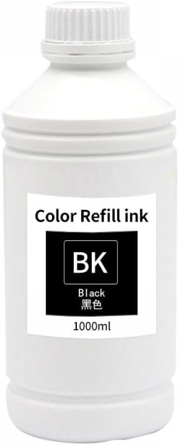 1000ml Sublimation Ink Refill Compatible With L1800 Printer Heat Transfer Kit For Press Use On Mug Cup T-Shirt And Other Fabrics(1000ML BK)