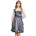 Produktbild Krüger MADL Dirndl Diliana 416569 | Anthrazit Elegantes Trachtenkleid mit 60cm Rocklänge - für Wiesn & Festliche Anlässe (DE/NL/SE/PL, Numerisch, 38, Regular, Regular, Anthrazit)