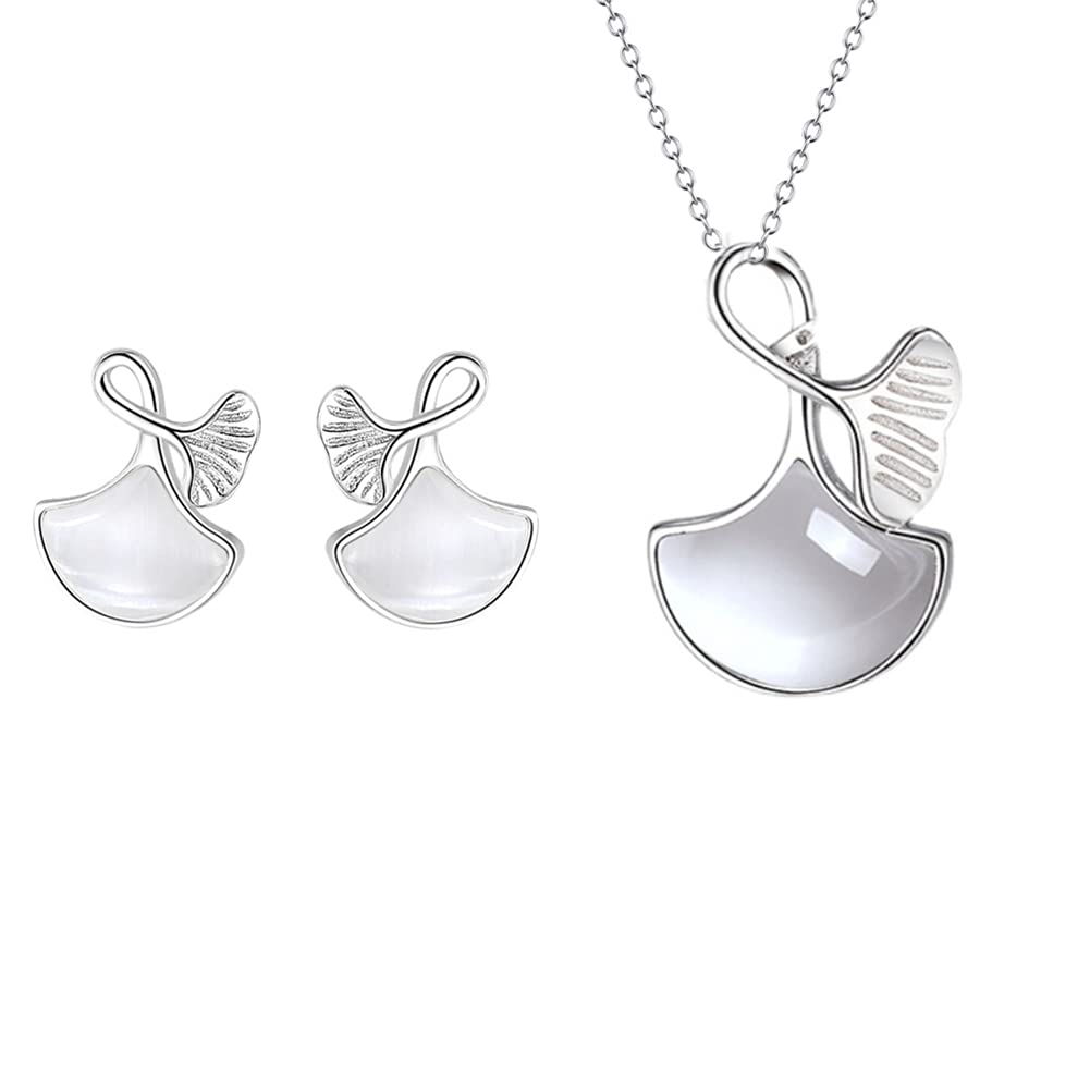 Boucles d'oreilles ginkgo argent S925, finis les bijoux ternes - 8