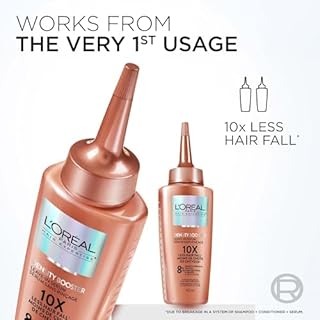 L'Oréal Paris Hair Expertise Density Booster Hair Serum, Leave In Serum, with Aminexil-R for Fall Due to Breakage, For Thinning and Fine Hair, Pack of 1, 102ml