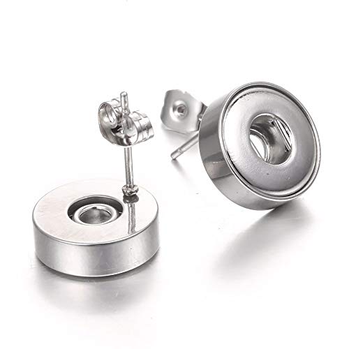 Lovglisten Snap Jewelry Earrings 12Mm Stud Earrings Snap Jewelry Pack Of 3 Pair #TOP3