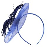 PLAFOPE 1ピーシーのエレガントな羽毛ヘッドドレス 髪飾り パーティー用バ