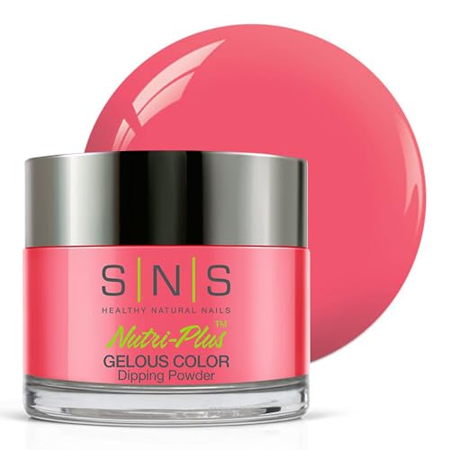 SNS Nail Dip Powder, Gelous Color Dipping Powder - Twenty-Six Point Two (Pink/Rose, Cream) - Long-Lasting Dip Nail Color Lasts 14 Days - Low-Odor & No UV Lamp Required - 1oz