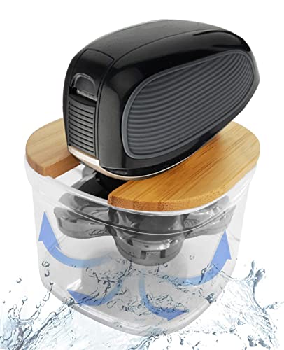 FitSand Bamboo Shaver Rinse Stand Compatible with 5-in-1 Grooming Electric Head Hair Shaver