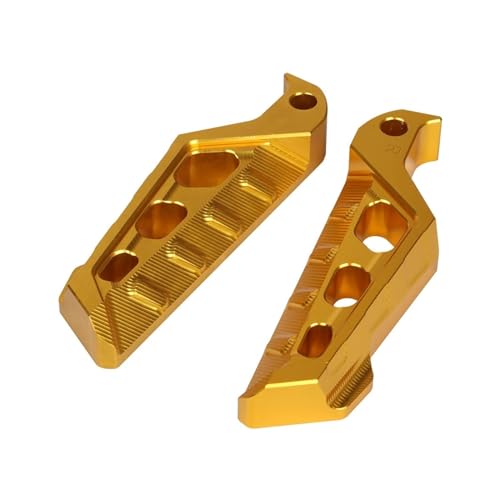 KEXINDIANZI Compatible With YAMAHA Mio I 125 Soul 150 Mio Sporty Sniper Jupiter Motorcycle Rear Passenger Footrest Footpegs Foot Pegs Rest Pedals(Gold)