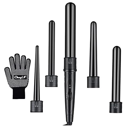 CkeyiN 5-in-1 Ceramic Curling Wand Set Cover
