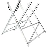 GARDEBRUK® Folding Galvanised Saw Horse | Log Splitter Work Bench for Chainsaw, Hand Saw, Bow Saw, Axe & Other Garden Tools | Ideal for Kindling Wood, Gardening & Home Improvement | 150kg Capacity