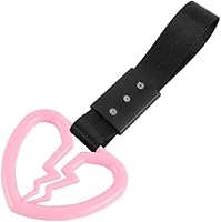 Vista 31 de Q1-TECH, JDM Tsurikawa Anillo japonés de metro, tren, autobús, mango de corazón roto, correa de mano, anillos de advertencia para parachoques