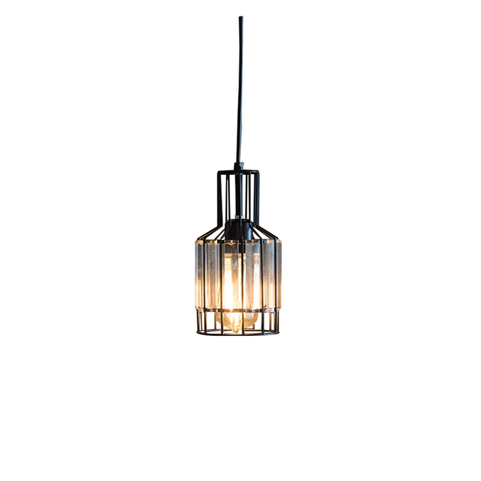 Suspension luminaire industriel en cristal pour chevet