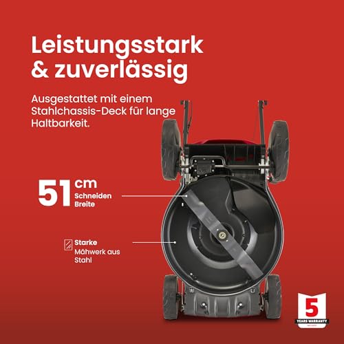 Mountfield SP53 51cm Self-Propelled Mower, 60L Collector