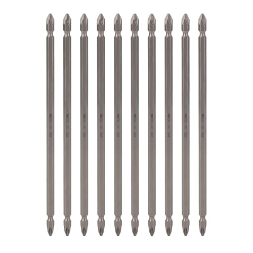 10 Peças Chave de Fenda de Ponta Dupla Acessório de Hardware Ferramenta Manual Haste Hexagonal S2 Aç