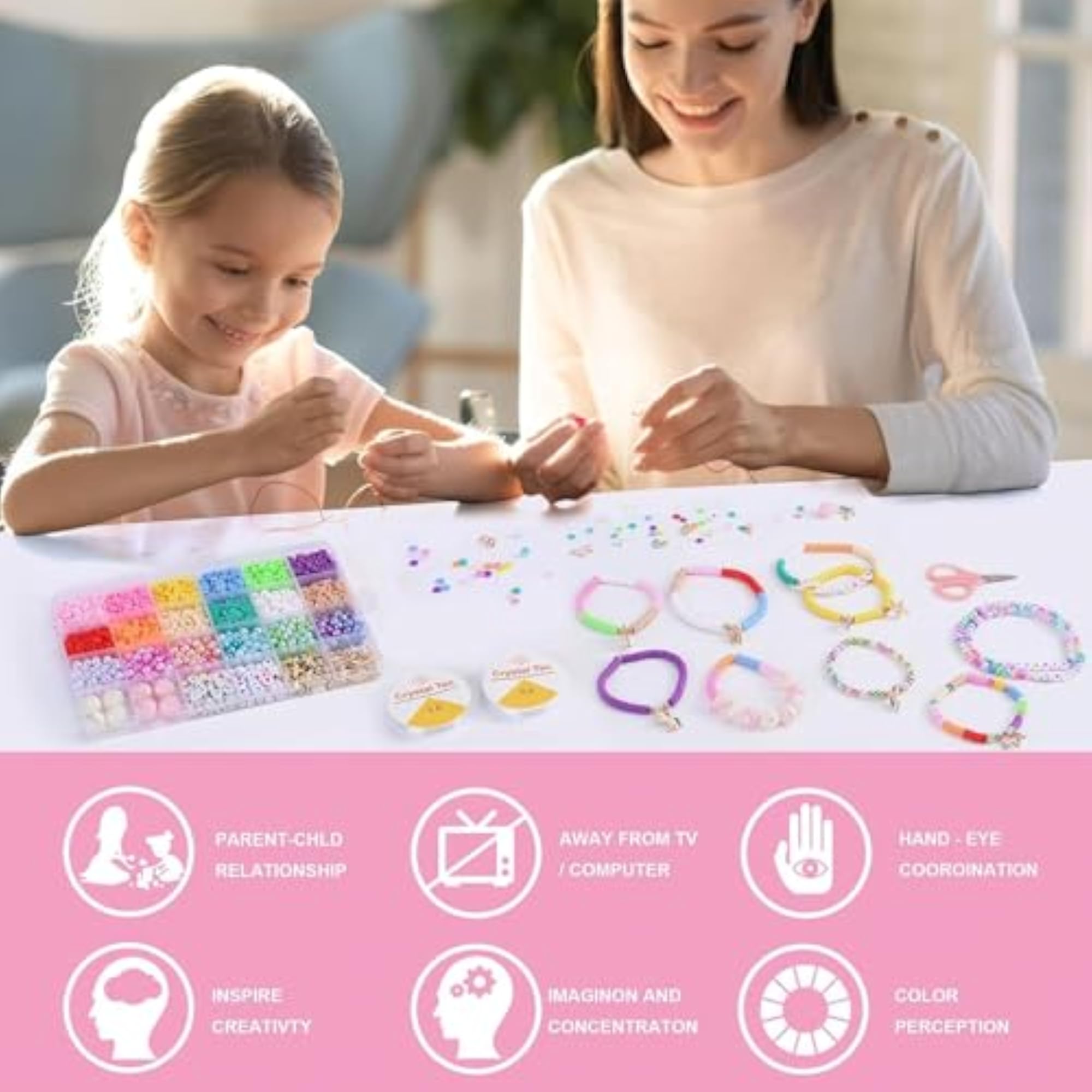 DIY Unicorn Bracelet Making Kit for Kids Age 6-12
