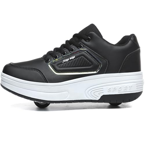 Ehauuo Roller Skates Shoes Sneakers Wheels Removable for Boys Girls Safety...