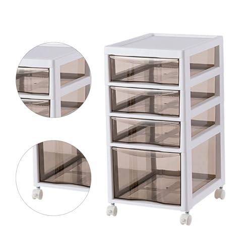 Fockety Gabinete de Almacenamiento de Maquillaje, Gabinete de Almacenamiento de Piso Multiusos que Ahorra Espacio de Múltiples Capas, Gran Capacidad para Interiores para Lápiz Labial (4