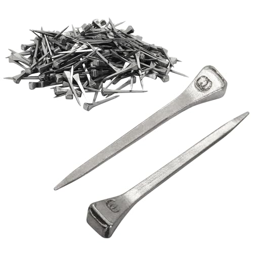 Image of 250pcs Horseshoe Nails E3 Stainless Steel,1.7 Inches Easy Carry Hoof Horseshoe Tools,Securing Firmly Tool Accessory for Horse Training Equestrian Sports (E3 ma ti ding)