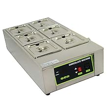 NEWTRY Digital 26.46lbs السعة 6 الأواني آلة صهر الشوكولاتة الكهربائية درجة الحرارة قابل للتعديل 1000W آلة تقسية الشوكولاتة التجارية سخان وعاء 110V