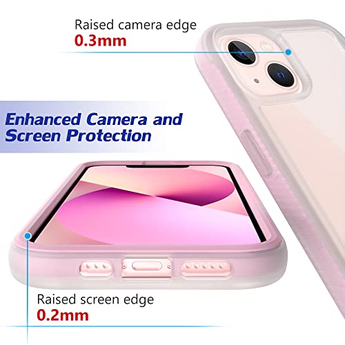 Puxicu Acrylic 2 in 1 for iPhone 13 Mini Case，Anti-Yellowing, Military-Grade Protection, Drop Shockproof Slim Phone Cover for iPhone 13 Mini 5.4", Clear+Light Green by Puxicu - Used condition - Image 6