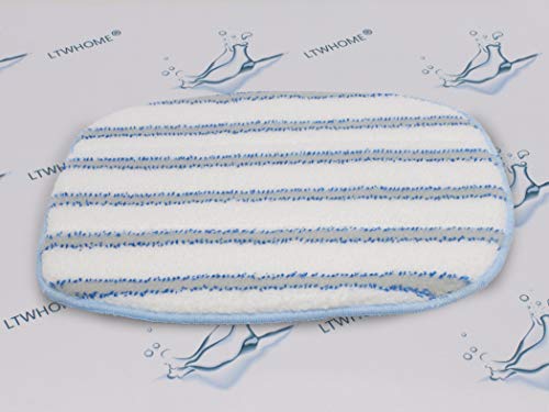 Microfiber Scrubbing Mop Pads for McCulloch MC1375 and MC1385 Steam Cleaners (Pack of 6)