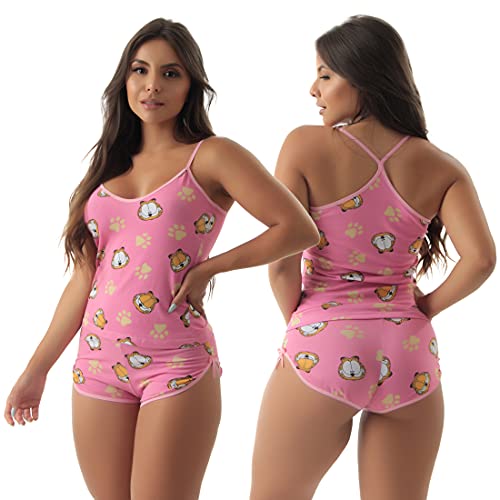 Baby Doll Algodão Penteado Feminino (G, ESTAMPADO ROSA)