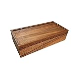 Ironwood Gourmet Extra Large Wooden Rectangular Tea Box, Wood