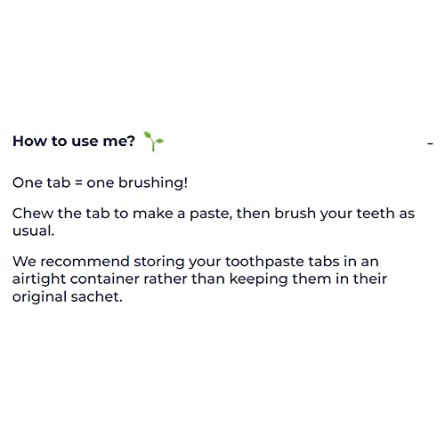 Lamazuna Toothpaste Tabs With Wild Mint - Organic Certified, Toothpaste Tabs With Fluoride, Gluten Free, Vegan, Plastic Free, Eco Friendly, Camping, Travel, 120 Tablet, 2 Month Supply, Made In France #TOP2